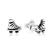 Plain 925 Sterling silver stud earring.