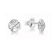 Plain 925 Sterling silver stud earring.