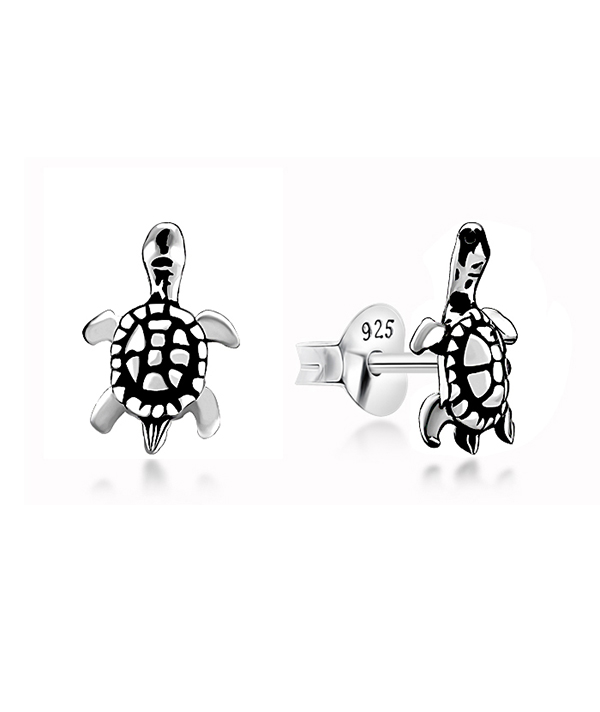 Plain 925 Sterling silver stud earring.