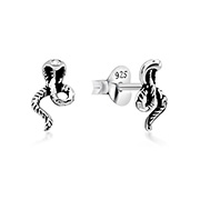 Plain 925 Sterling silver stud earring.