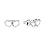 Plain 925 Sterling silver stud earring.