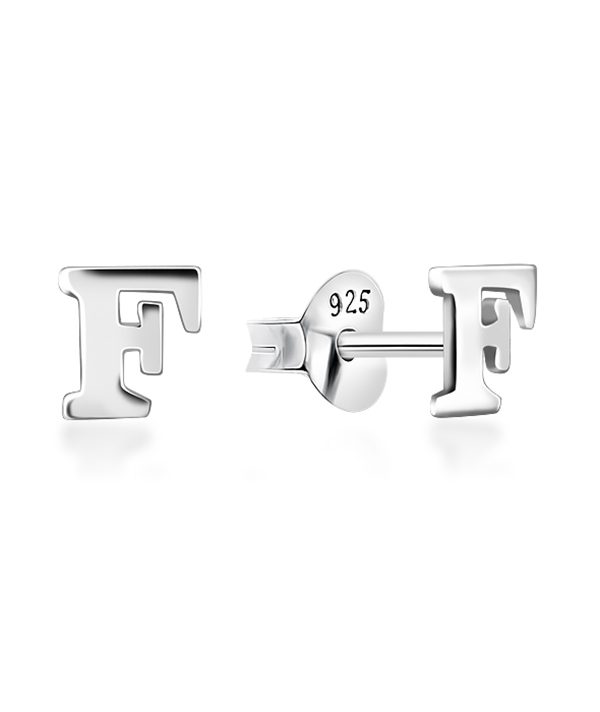 Plain 925 Sterling silver stud earring.