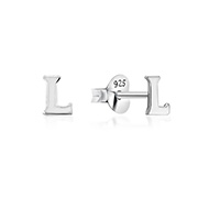 Plain 925 Sterling silver stud earring.