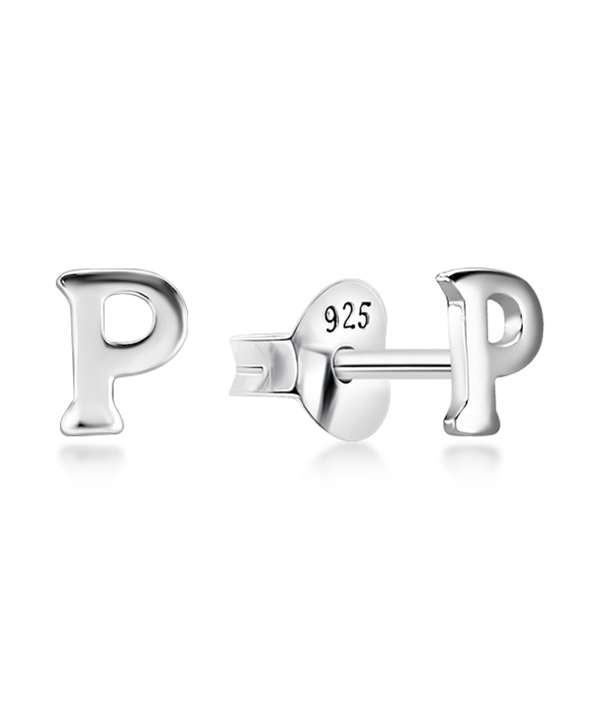 Plain 925 Sterling silver stud earring.