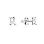 Plain 925 Sterling silver stud earring.