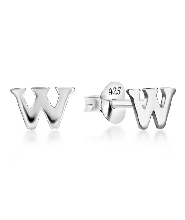 Plain 925 Sterling silver stud earring.