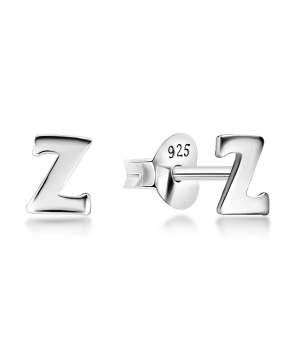 Plain 925 Sterling silver stud earring.