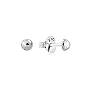 Plain 925 Sterling silver stud earring.