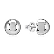 Plain 925 Sterling silver stud earring.