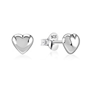 Plain 925 Sterling silver stud earring.