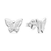 Plain 925 Sterling silver stud earring.