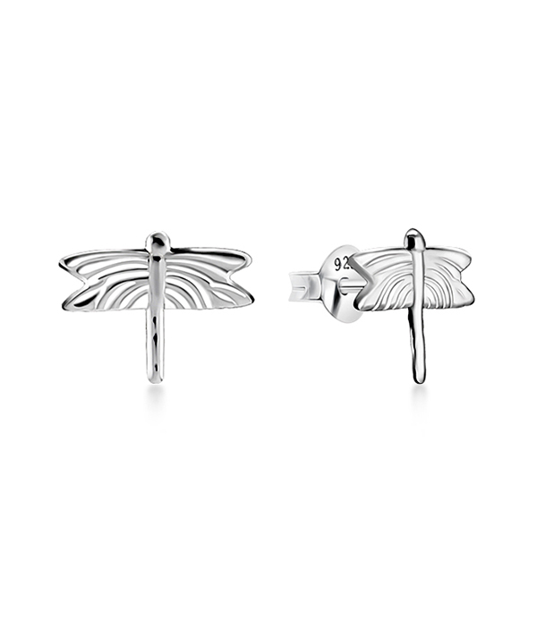Plain 925 Sterling silver stud earring.