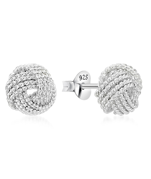 Plain 925 Sterling silver stud earring.