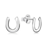 Plain 925 Sterling silver stud earring.