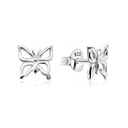 Plain 925 Sterling silver stud earring.