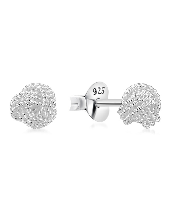 Plain 925 Sterling silver stud earring.