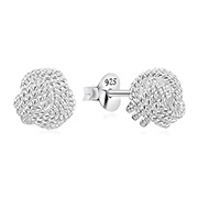 Plain 925 Sterling silver stud earring.