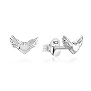 Plain 925 Sterling silver stud earring.