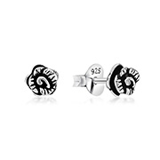 Plain 925 Sterling silver stud earring.