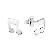Plain 925 Sterling silver stud earring.