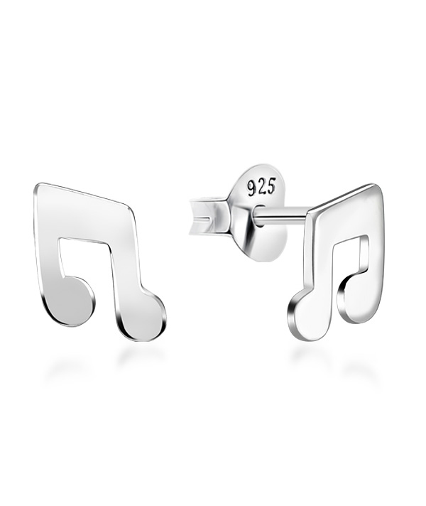 Plain 925 Sterling silver stud earring.
