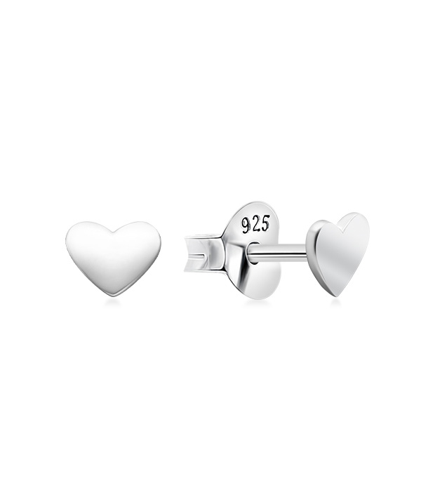 Plain 925 Sterling silver stud earring.