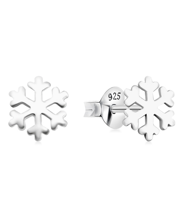 Plain 925 Sterling silver stud earring.