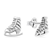 Plain 925 Sterling silver stud earring.