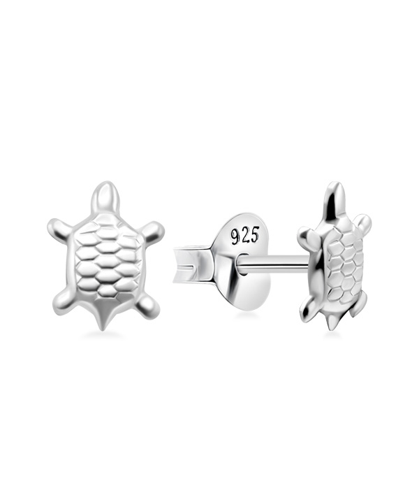 Plain 925 Sterling silver stud earring.