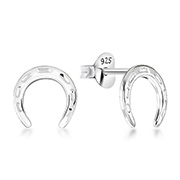 Plain 925 Sterling silver stud earring.