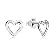 Plain 925 Sterling silver stud earring.