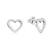 Plain 925 Sterling silver stud earring.