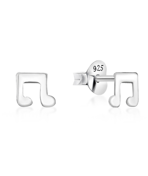 Plain 925 Sterling silver stud earring.