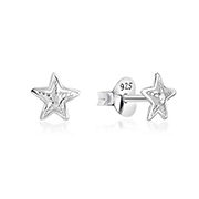 Plain 925 Sterling silver stud earring.