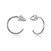 Plain 925 Sterling silver stud earring.