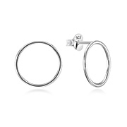 Plain 925 Sterling silver stud earring.