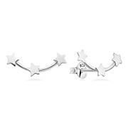 Plain 925 Sterling silver stud earring.
