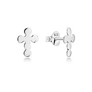 Plain 925 Sterling silver stud earring.