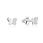 Plain 925 Sterling silver stud earring.