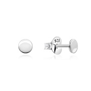 Plain 925 Sterling silver stud earring.
