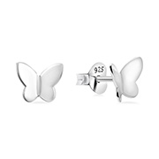 Plain 925 Sterling silver stud earring.