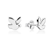 Plain 925 Sterling silver stud earring.
