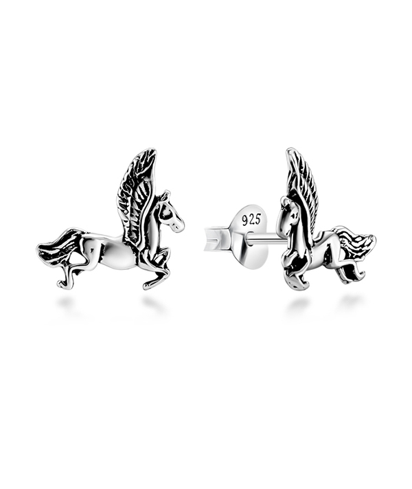Plain 925 Sterling silver stud earring.