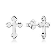 Plain 925 Sterling silver stud earring.