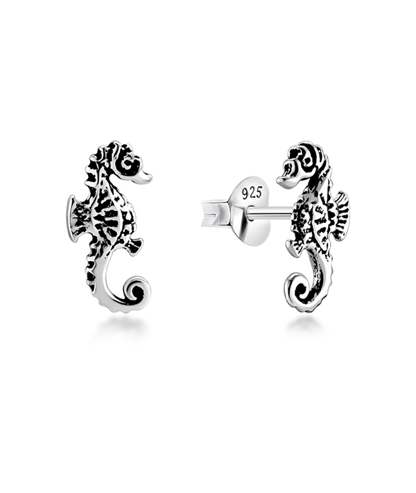 Plain 925 Sterling silver stud earring.