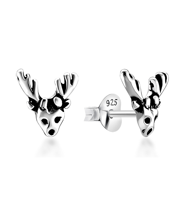 Plain 925 Sterling silver stud earring.
