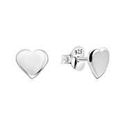 Plain 925 Sterling silver stud earring.