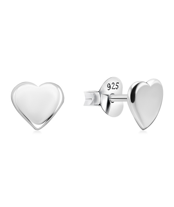 Plain 925 Sterling silver stud earring.