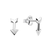 Plain 925 Sterling silver stud earring.