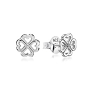 Plain 925 Sterling silver stud earring.